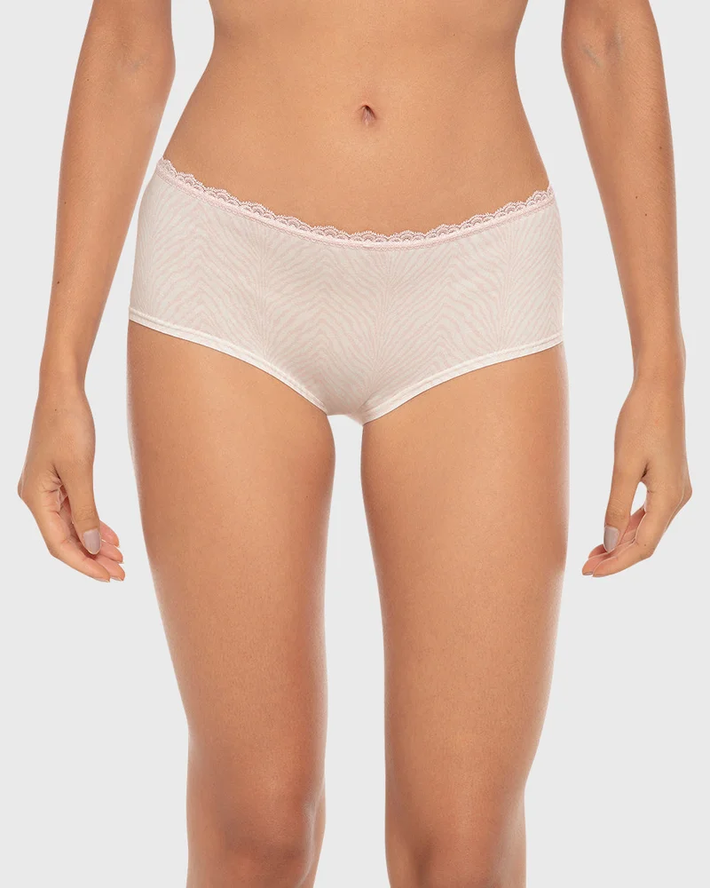 Isla & Evie Isla & Evie Printed Cotton Boyshort Panty