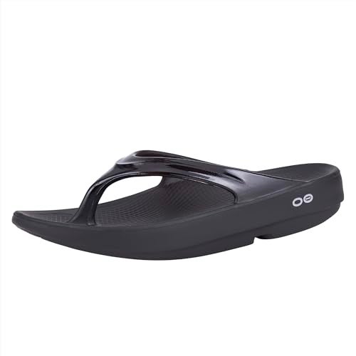 OOFOS OOlala Recovery Sandal, Black - Women’s Size 6 - Image 1