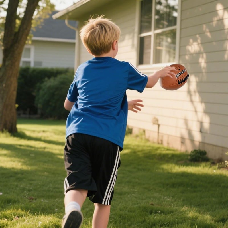 ENDPASS Pass and Catch Pass Back Football Training Practice Equipment for Youth Ball Handling Shooting Skill Improving Supplies (Brown, Size 3) - Image 2