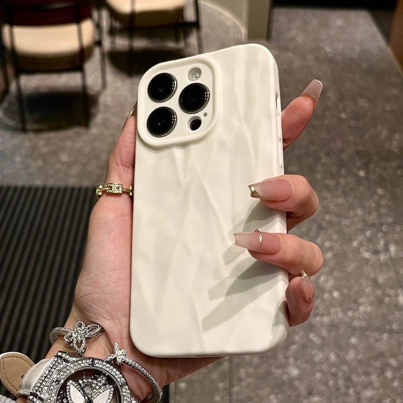Frosted Premium Pleated Texture Phone Case for iPhone 15, 14 Pro Max, 13 Pro, 12, 11, Samsung, Huawei, Vivo, Honor, Xiaomi, Redmi - Full Protection, Slim Fit - Image 2