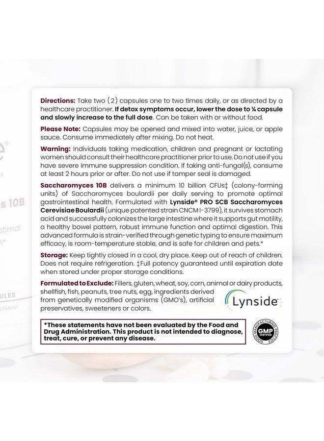 Pure Therapro Rx Saccharomyces 10B - Saccharomyces Boulardii, 10 Billion CFU Per Serving, Patented Strain: Lynside CNCM I-3799, Probiotic Capsules, Probiotics for Men and Women - 120 Count - Image 3
