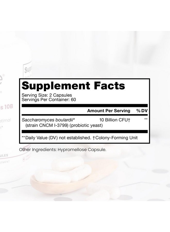 Pure Therapro Rx Saccharomyces 10B - Saccharomyces Boulardii, 10 Billion CFU Per Serving, Patented Strain: Lynside CNCM I-3799, Probiotic Capsules, Probiotics for Men and Women - 120 Count - Image 2