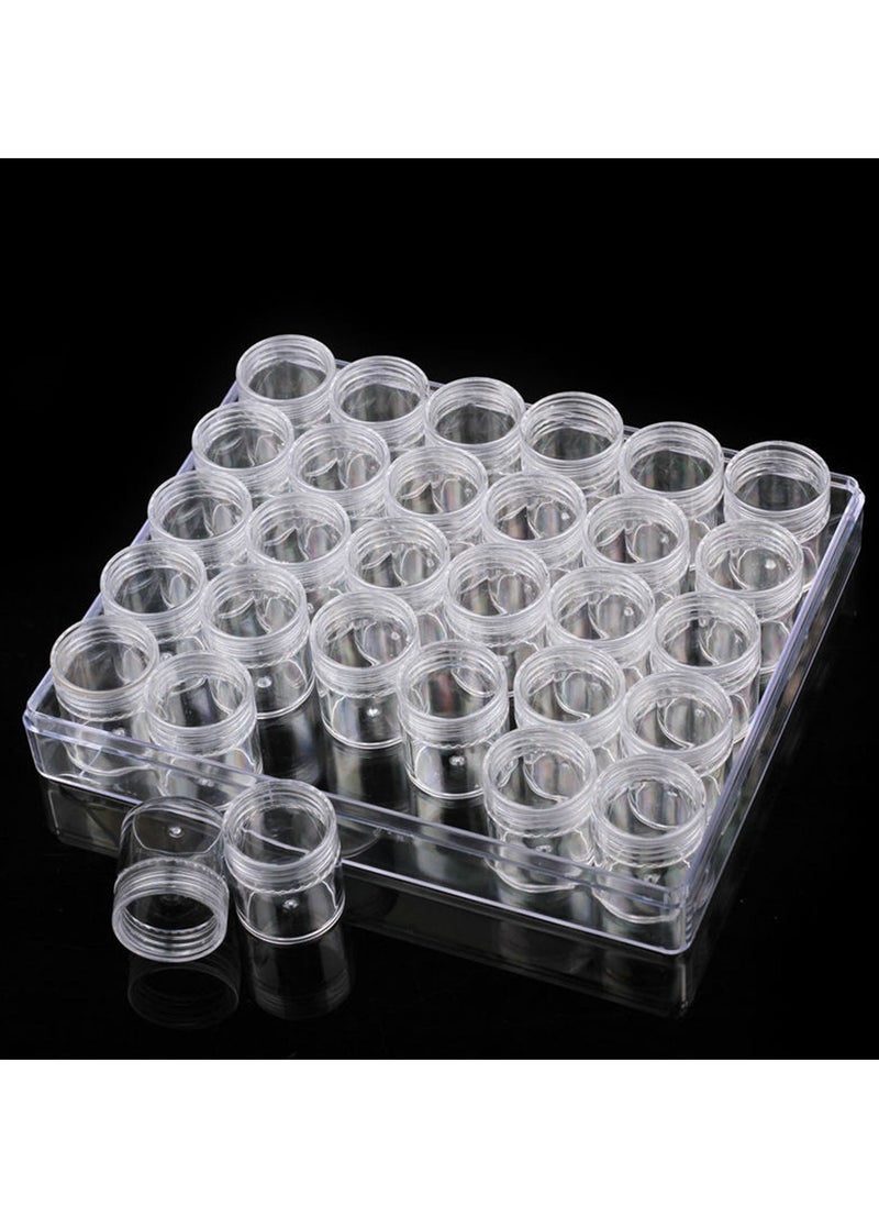 Generic 30PCS Grids Bead Organizer Clear Plastic Bead Storage Containers Set with Lid  - Image 4