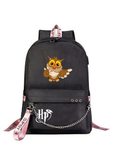 Harry Potter Cartoon Print Student Youth Large Capacity Backpack For Men And Women 