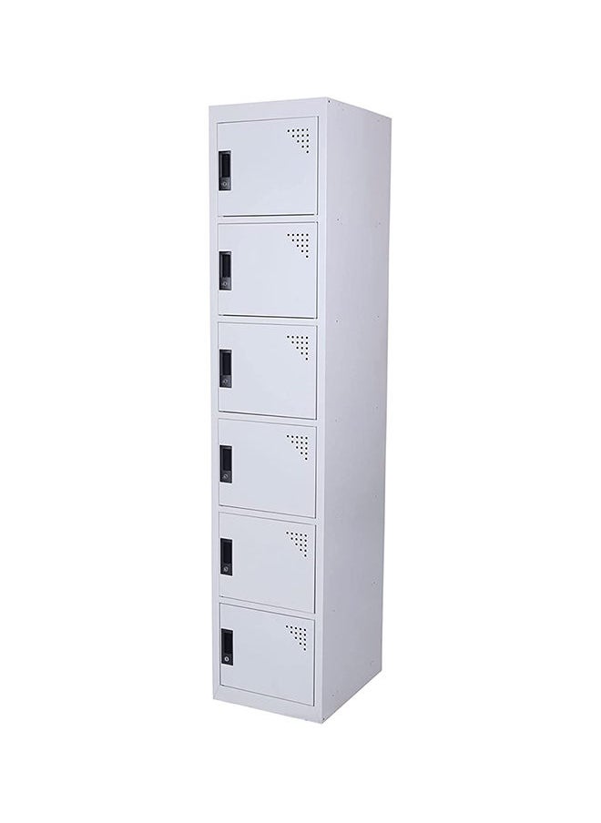 KARNAK 6 Doors Locker Steel Metal Storage Cabinet With Keys For Home Office School And Private Room  - Image 1