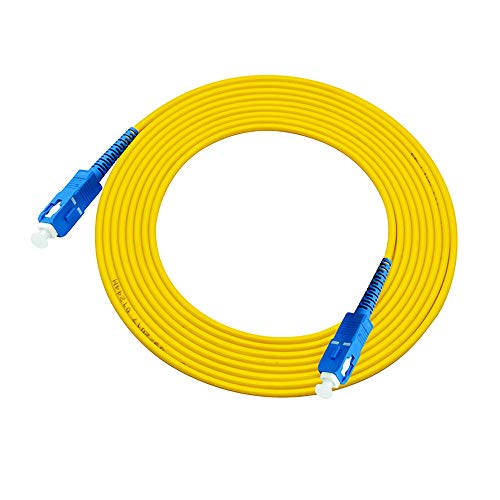 Jeirdus 10 Meters 33ft SC to SC Fiber Optic Cable Jumper Optical Patch Cord Simplex Single-mode 9/125 SC-SC - Image 4