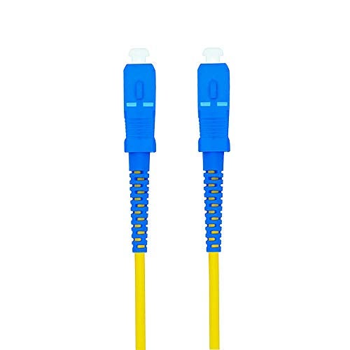 Jeirdus 10 Meters 33ft SC to SC Fiber Optic Cable Jumper Optical Patch Cord Simplex Single-mode 9/125 SC-SC - Image 2