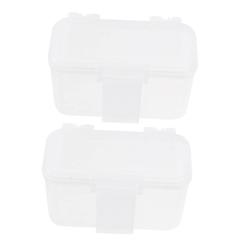 Portable White Blood Worm Breeding Box 2 Pack Breathable Container for Reptile Feeding and Fishing Bait - Image 2