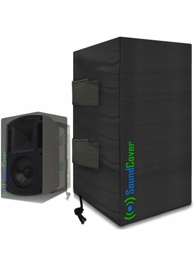 SoundCover Two Sun Dust & Water Resistant Speaker Covers Bags for Definitive Technology AW 6500, Klipsch AW-650 and Pyle 6.5 Outdoor Bluetooth Speakers - Image 1