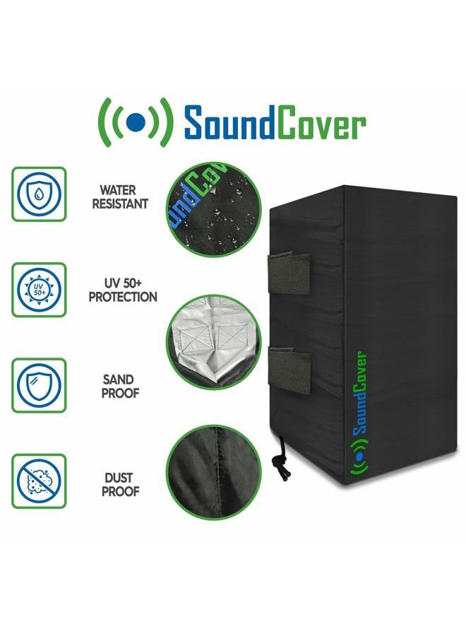 SoundCover Two Sun Dust & Water Resistant Speaker Covers Bags for Definitive Technology AW 6500, Klipsch AW-650 and Pyle 6.5 Outdoor Bluetooth Speakers - Image 3