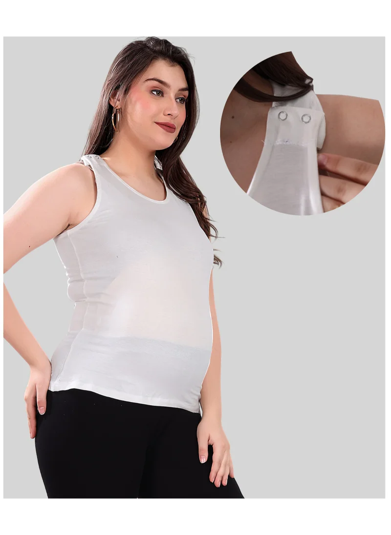 TUMMY TUMMY White Maternity & Nursing Tank Top XL