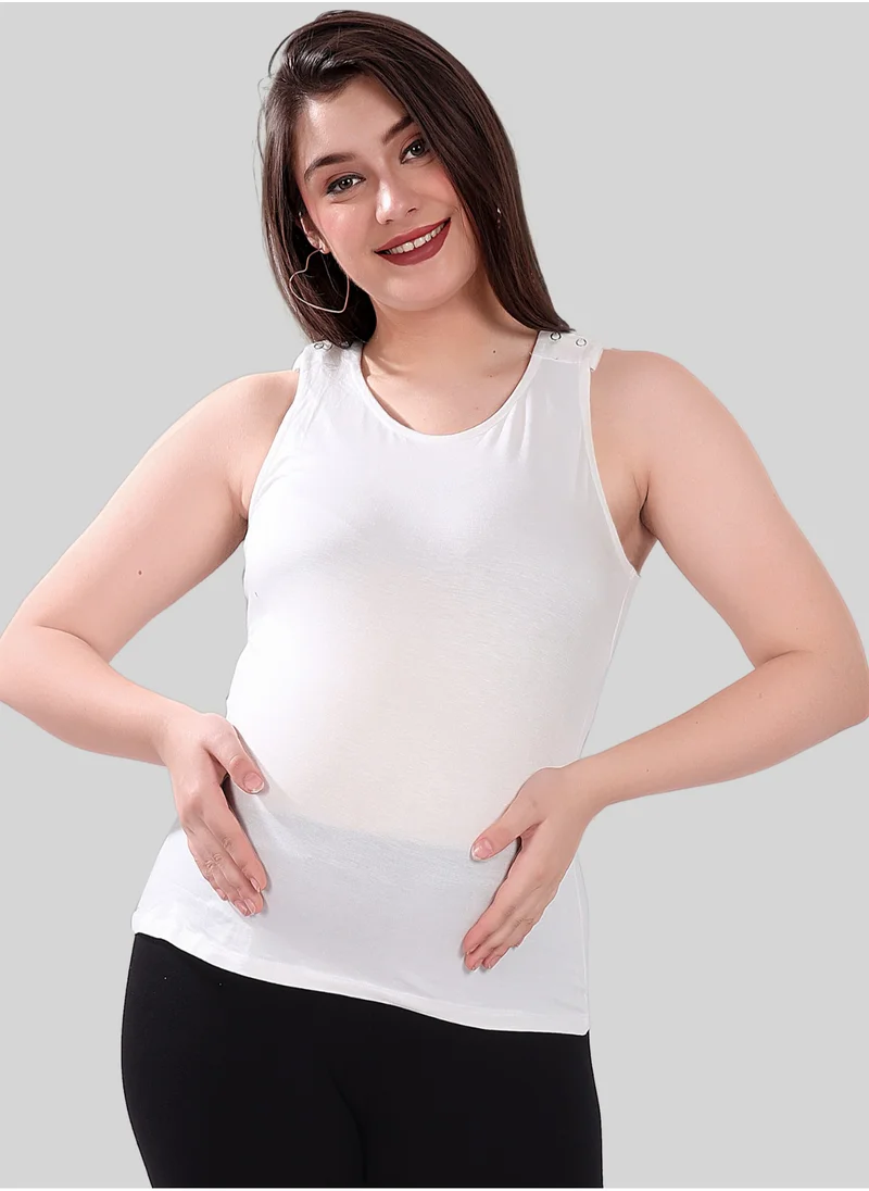 TUMMY TUMMY White Maternity & Nursing Tank Top XL