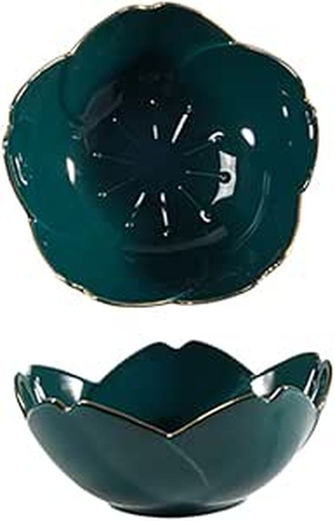 Ceramic Dipping Plates Set Of 2 Porcelain Sauce Bowls For Serving Condiments - Image 1