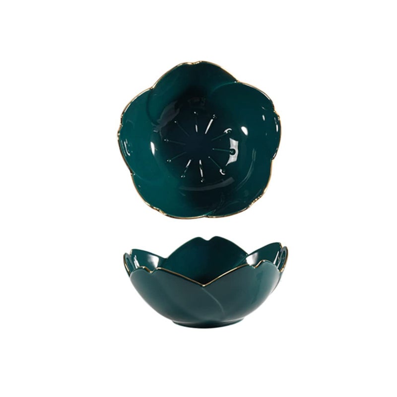 Ceramic Dipping Plates Set Of 2 Porcelain Sauce Bowls For Serving Condiments - Image 2