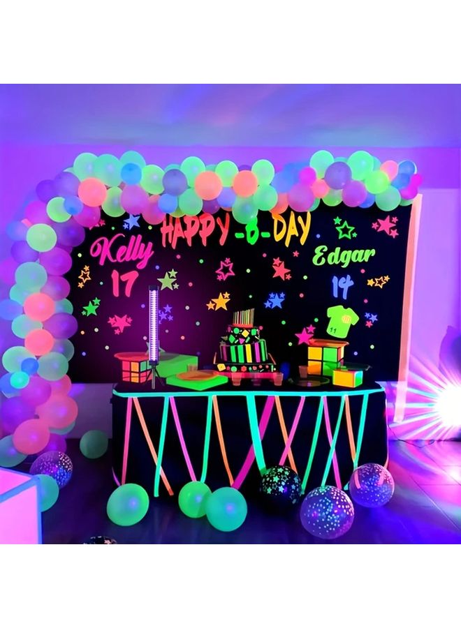 12.99 Inch 60 LEDs 2 Pack UV Black Light Desktop Stand Portable USB LED For Halloween Party - Image 5