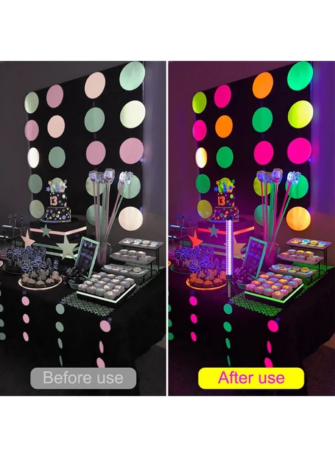 12.99 Inch 60 LEDs 2 Pack UV Black Light Desktop Stand Portable USB LED For Halloween Party - Image 3