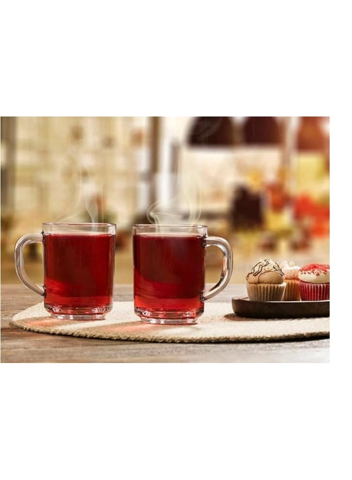Clear Glass Tea Cup - 200 ml -3 Piece - Image 2