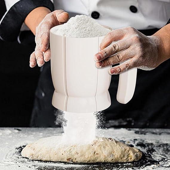 DREWIT STAR Battery Operated Flour Sifter Electric Flour Sifter with Handle Flour Sieve for CookingBaking Tool Accessories Handheld Kitchen Gadget Pack of 1Multicolor - Image 4