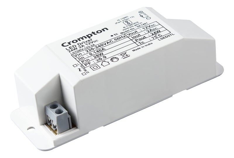 Crompton 24W 2A LED Strip Light Driver (Pack of 6) - Image 4