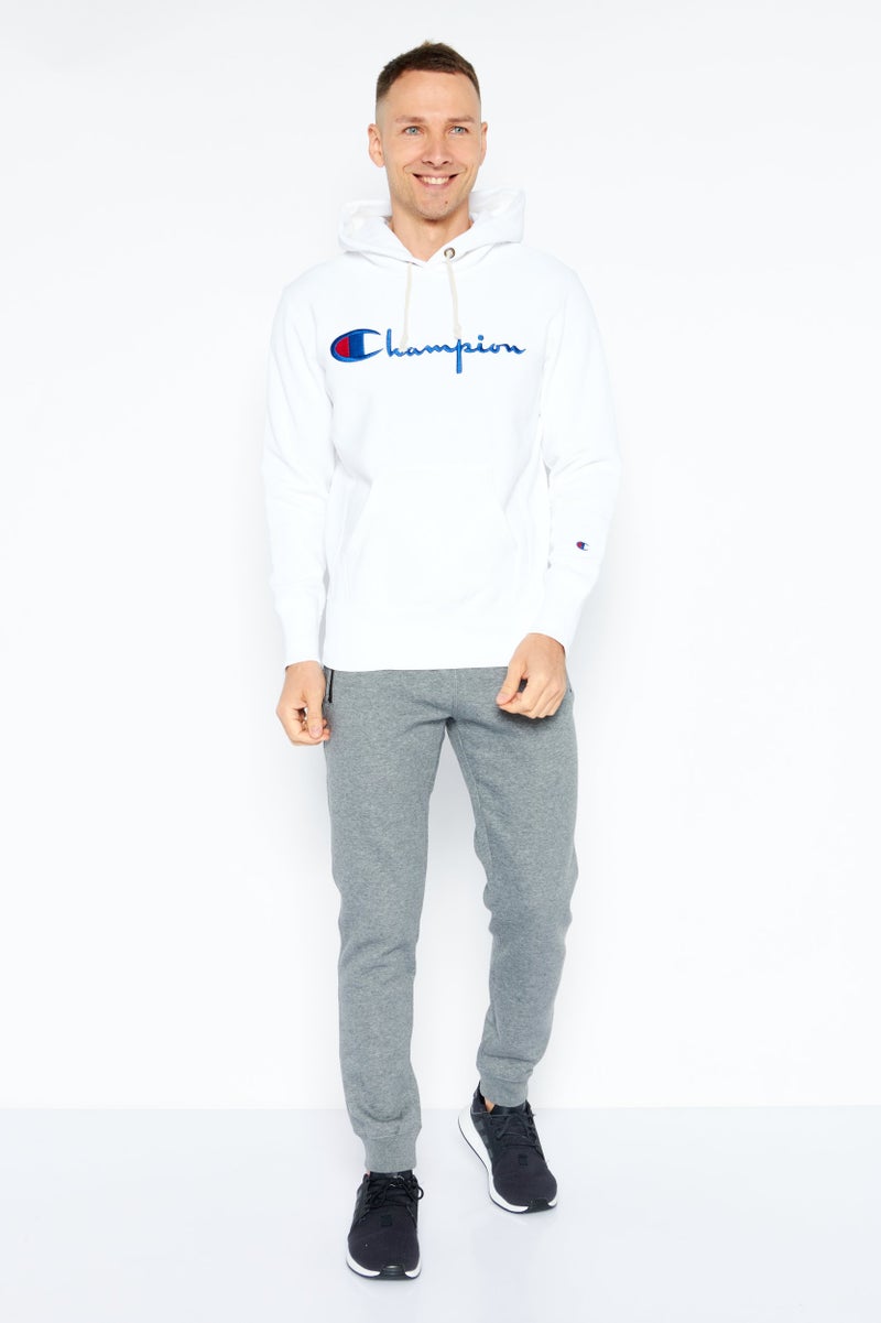 Champion هودي رجالي رياضي بأكمام طويلة للخارج، أبيض  - Image 4