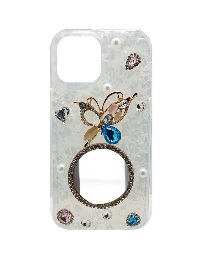 EYE CATCH Girls Women Fashion Luxury Cover with Mirror Clear Protective Bumper Case & Cover for 11 Pro Max 