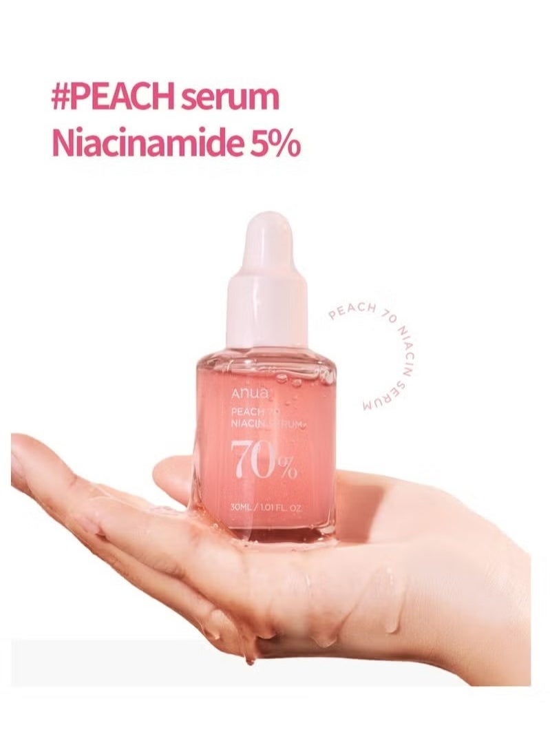 Anua Peach 70% Niacinamide Serum, Brightening Hydrating Face Serum, Brighten Dull Skin, Improve Uneven Skin Tone, Fade Melanin Daily Cleansing Beauty (30ml/1.01 fl. oz) - pzsku/Z3A47327B464E997CBBEFZ/45/_/1723883735/ced0378b-7dce-4cbb-939a-d77a4a7d9c08