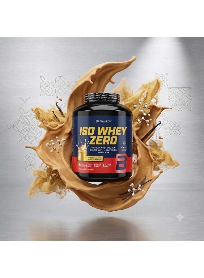 BioTechUSA Iso Whey Zero – Catalan Caramel Cream Flavor, 1816g | High Protein Whey Isolate, Sugar Free & Gluten Free - Image 4
