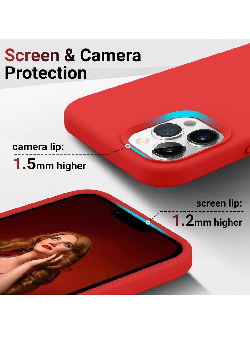 BORTONY iPhone 13 Pro Max Case Liquid Silicone Anti Scratch Anti Fingerprint Soft Silky Touch Shockproof Protective Cover for Apple iPhone 13 Pro Max - Image 3