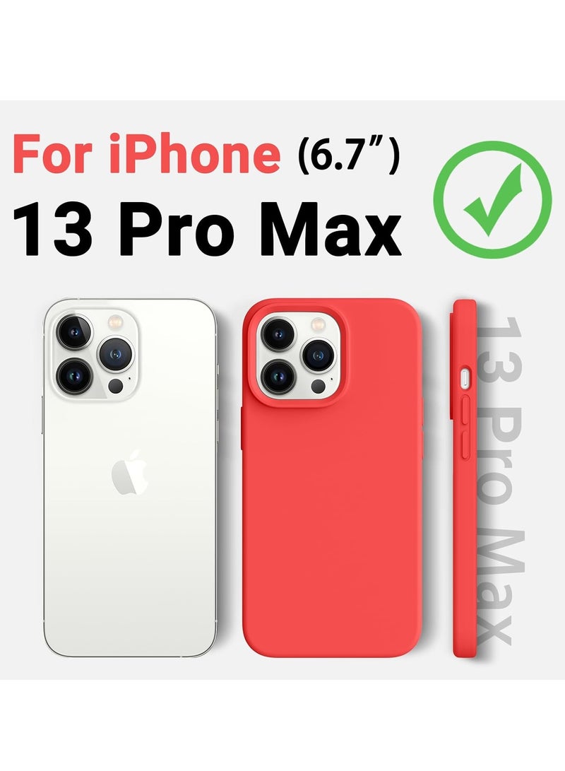 BORTONY iPhone 13 Pro Max Case Liquid Silicone Anti Scratch Anti Fingerprint Soft Silky Touch Shockproof Protective Cover for Apple iPhone 13 Pro Max - Image 2