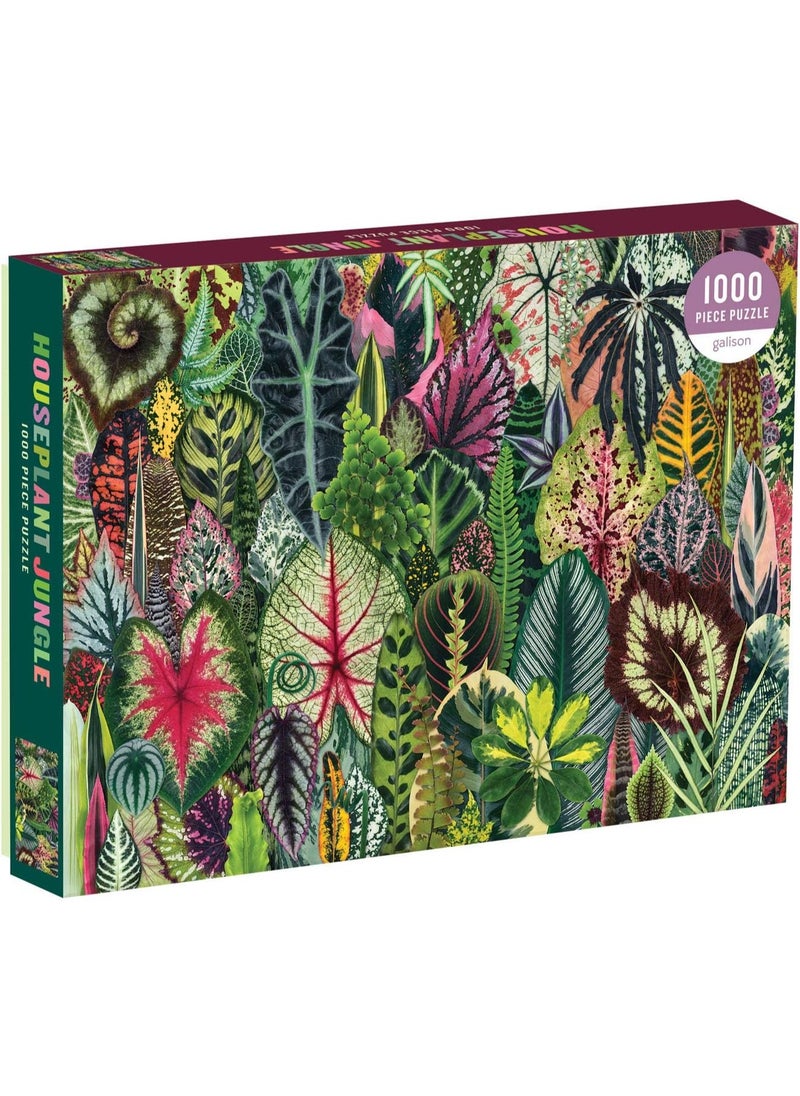 Galison Galison Houseplant Jungle 1000 Piece Jigsaw Puzzle for Adults – Plant Jigsaw Puzzle with Mix of Succulents & Other Household Plants – Fun Indoor Activity, Multicolor  - Image 2