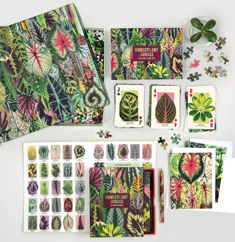 Galison Houseplant Jungle 1000 Piece Jigsaw Puzzle for Adults â€“ Plant Jigsaw Puzzle with Mix of Succulents & Other Household Plants â€“ Fun Indoor Activity, Multicolor - Image 2