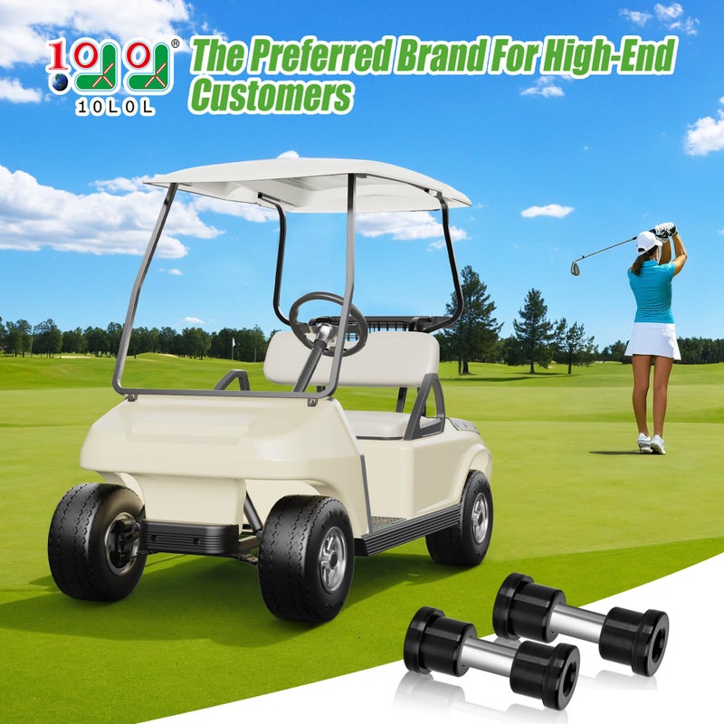 10L0L Golf Cart Spring Bushing Kit-Rear Leaf Springs Shackles Bushing Sleeve for EZGO TXT/Medalist (1994-up) & Club Car DS (1981-up), Replaces Parts 70289-G02/70291-G01/1012303/1015583 - Image 2