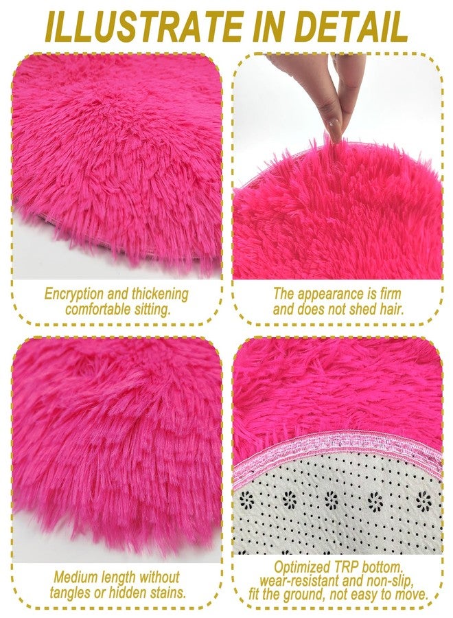 YEXEXINM 20 Pcs Kids Crazy Carpet Circle Seats Rainbow 16 Inch Round Floor Mat Kids Floor Cushions Soft Colorful Educational Classroom Rug for School Home Group Activity Learning Marker Playing Areas - Image 4