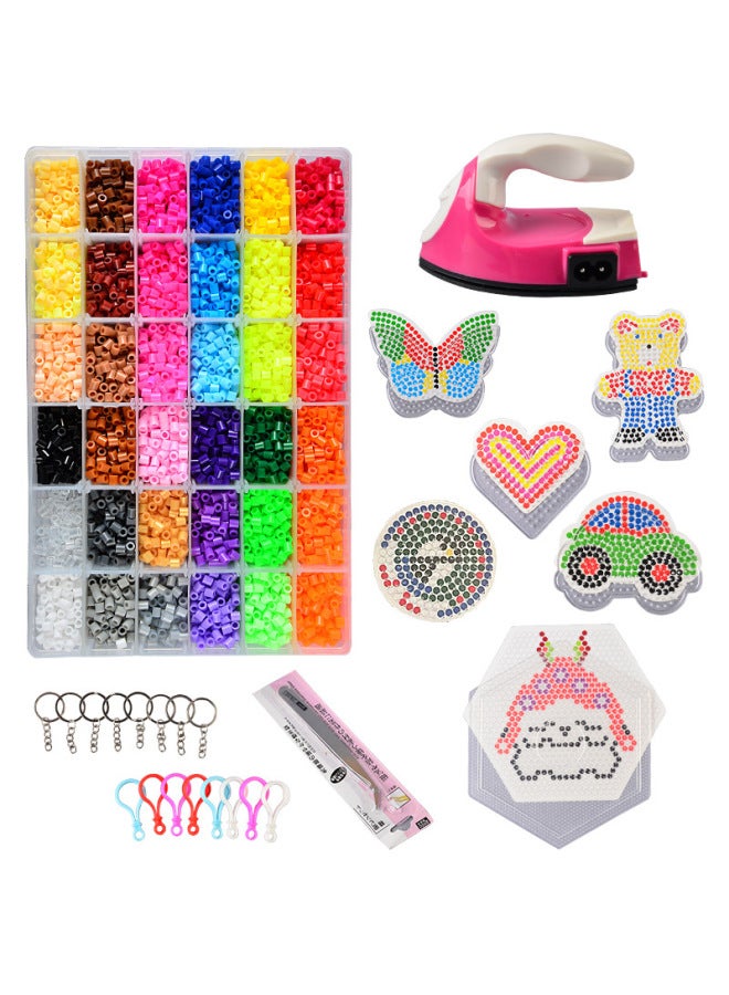 Zhihang 2.6mm Doudou Pure Boxed Set DIY Kidsren's Educational Puzzle Assembly Handmade Toys-Color:2.6mm48 Color Pure Beans - Image 3