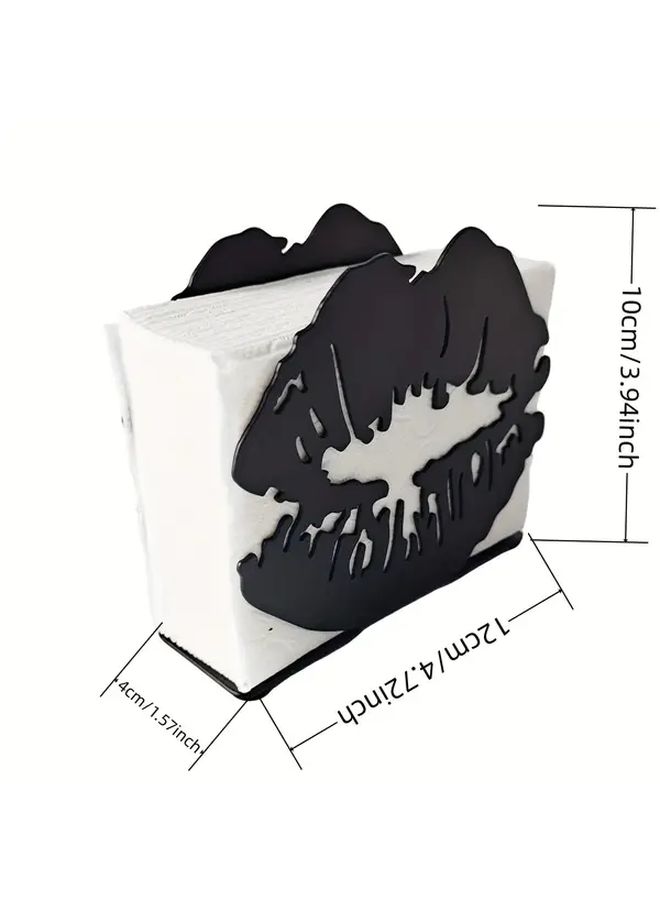 Romantic Lips Tissue Holder Metal Dispenser For Home And Restaurant - Image 3