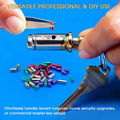 Hoeine Universal Rekeying Kit for Schlage Locks | Complete Lock Pinning Kit Includes Master, Bottom & Top Pins and Springs Professional Door Lock Re-Key Kit for Home & Commercial Security - Image 5