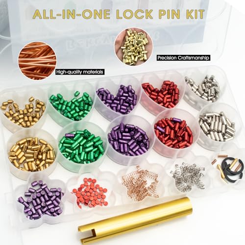 Hoeine Universal Rekeying Kit for Schlage Locks | Complete Lock Pinning Kit Includes Master, Bottom & Top Pins and Springs Professional Door Lock Re-Key Kit for Home & Commercial Security - Image 4