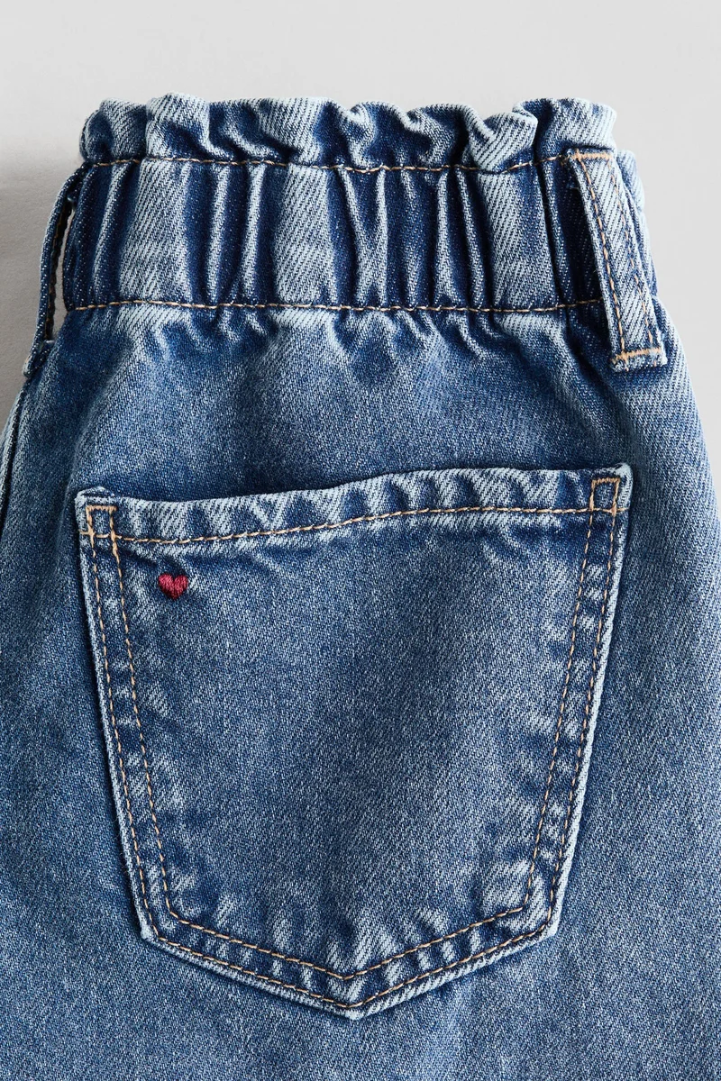 H&M Wide Leg Paper bag jeans