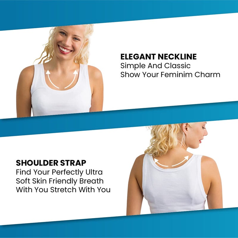 Studio 3 12 Pieces Pack Women's Ribbed 100% Cotton Slim Tank Tops-Assorted Color, Muscle Tank Top, X-Large - Image 4