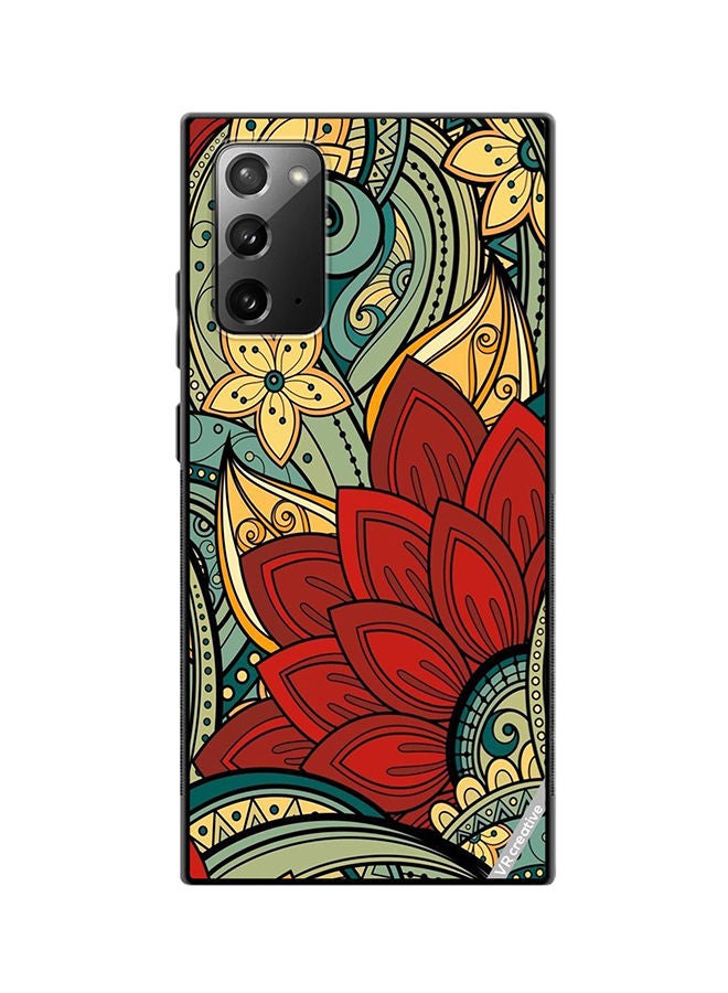 VR CREATIVE Protective Case Cover For Samsung Galaxy Note20 5G Flower Design Multicolour - Image 1