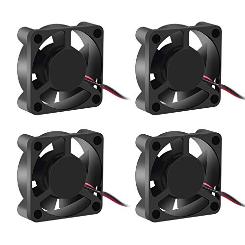 Dorhea 30x30x10mm 12V Fan DC Brushless Cooling Fan 3010 DC 12V Compatible with 3D Printer Extruder Hotend V6 V5 CPU 2Pin (4 PCS) - Image 1