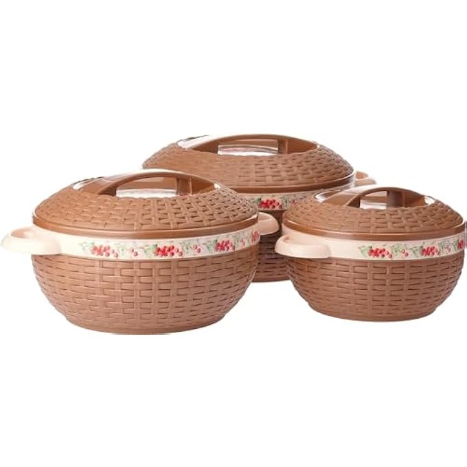 ريحني أمبروزيا سوبر بلاست وعاء داخلي معزول من الفولاذ المقاوم للصدأ 3 قطع، مجموعة ألوان متنوعة 25L35L5L - Image 1