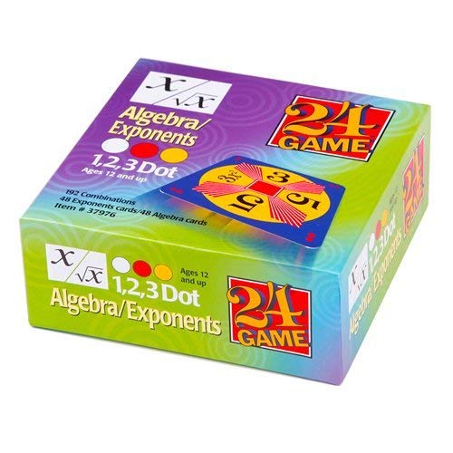 24 GAME 96Card Deck AlgebraExponents Math Card Game - Image 1