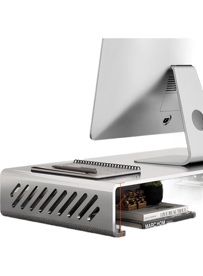 Atscore Monitor Riser, Laptop Aluminum Alloy Cooling Stand, Desktop Keyboard Storage Base Organizer, Suitable For Huawei, Lenovo Y7000P, Apple - Image 1