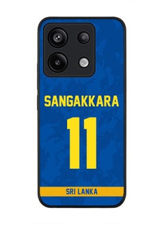 Stylizedd Rugged Black Edge Case for Xiaomi Redmi Note 13 Pro 5G, Slim fit Case Thin Cover -  Team Sri lanka Kumar Sangakkara, Jersey No 11  - Image 1