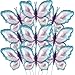 Poen 12 Pcs 40 Inch Purple Butterfly Balloons bulk Foil Fairy Butterfly Balloons Decorations for Butterflies Theme Wedding Birthday Girl Party Baby Shower SuppliesBlue Pink Gradient - Image 3