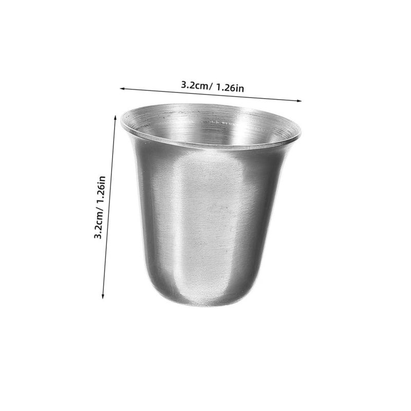 Stainless Steel Holy Communion Cups Set Silver Rimmed Chalice Wafers Cocktail Party - Image 3