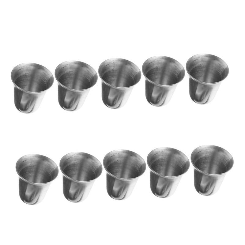 Stainless Steel Holy Communion Cups Set Silver Rimmed Chalice Wafers Cocktail Party - Image 2