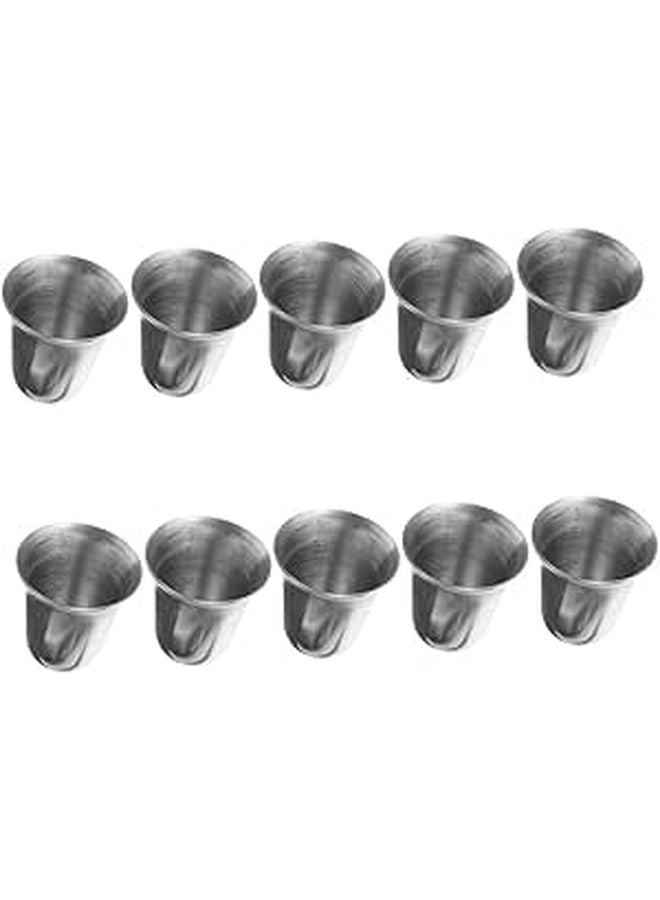 Stainless Steel Holy Communion Cups Set Silver Rimmed Chalice Wafers Cocktail Party - Image 1