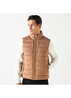 Iconic Iconic Quilted Zip Through Gilete with Pockets  - Image 1